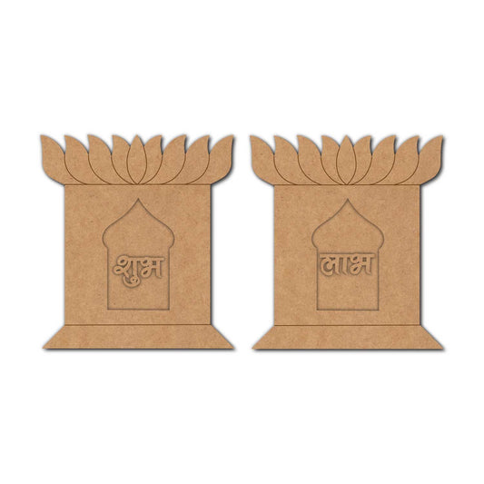 Lotus Shubh Labh Pre Marked Base MDF Design 4