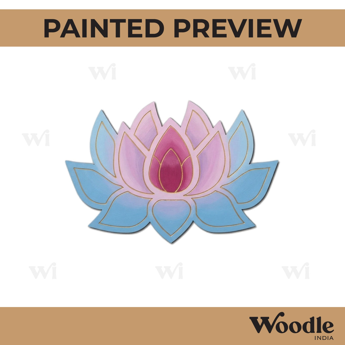 Lotus Two Layered Base MDF Design 1
