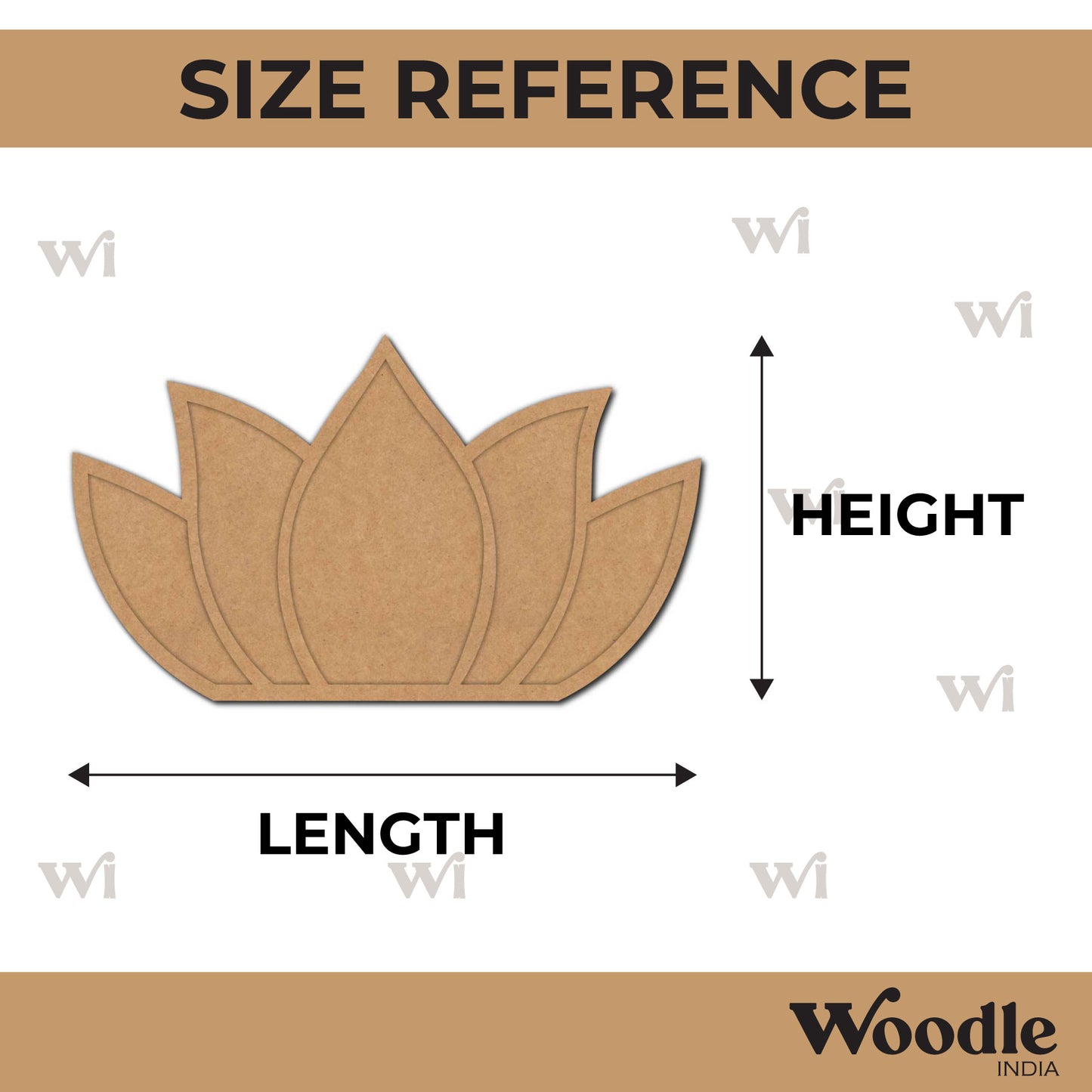 Lotus Two Layered Base MDF Design 2