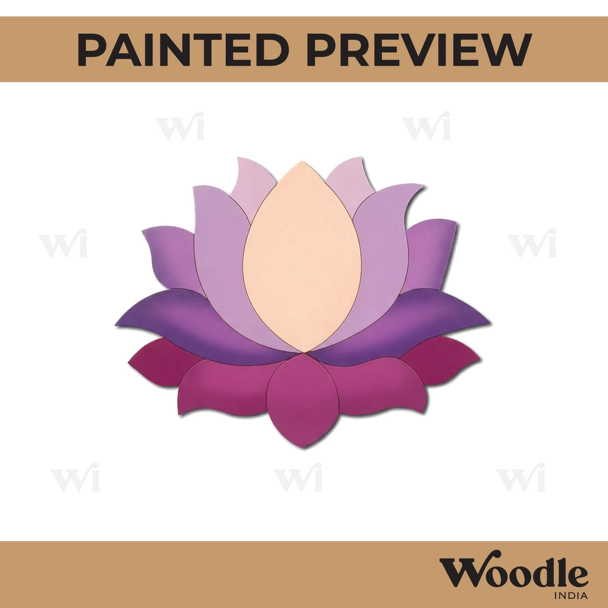 Lotus Pre Marked MDF Design 12