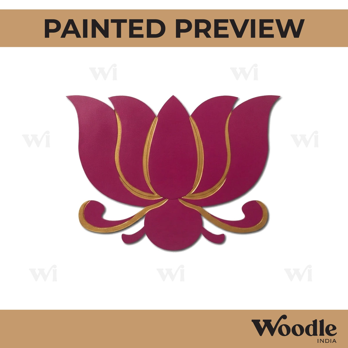 Lotus Pre Marked MDF Design 18