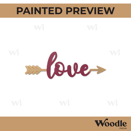Love Arrow Pre Marked MDF Design 1