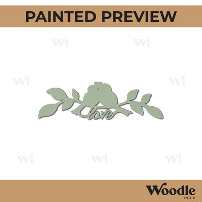 Love Birds Cutout MDF Design 1