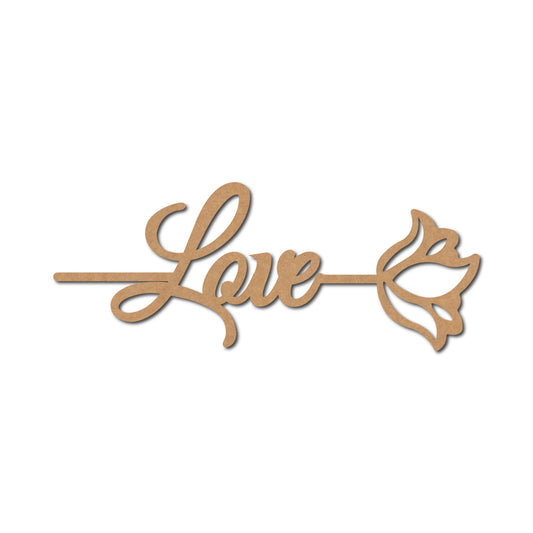 Love Bookmark MDF Design 1