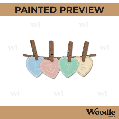 Love Clips Pre Marked MDF Design 1