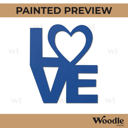 Love Cutout MDF Design 1