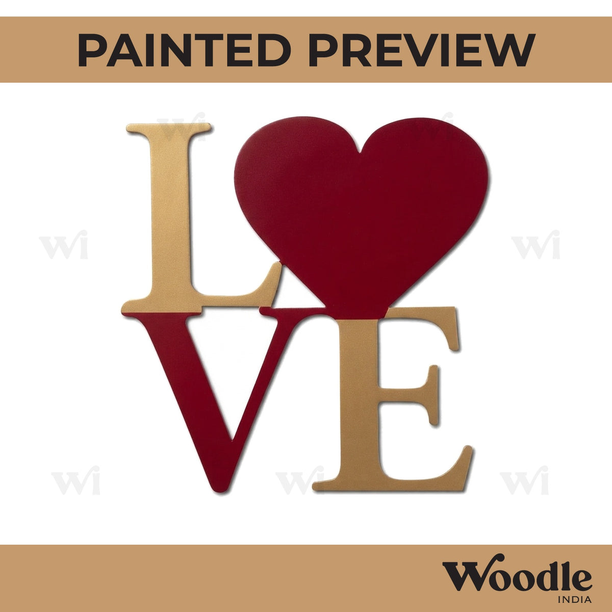 Love Cutout MDF Design 10