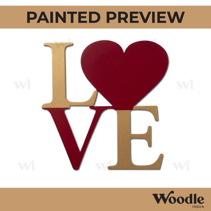 Love Cutout MDF Design 10