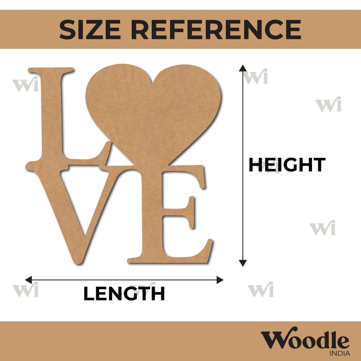 Love Cutout MDF Design 10