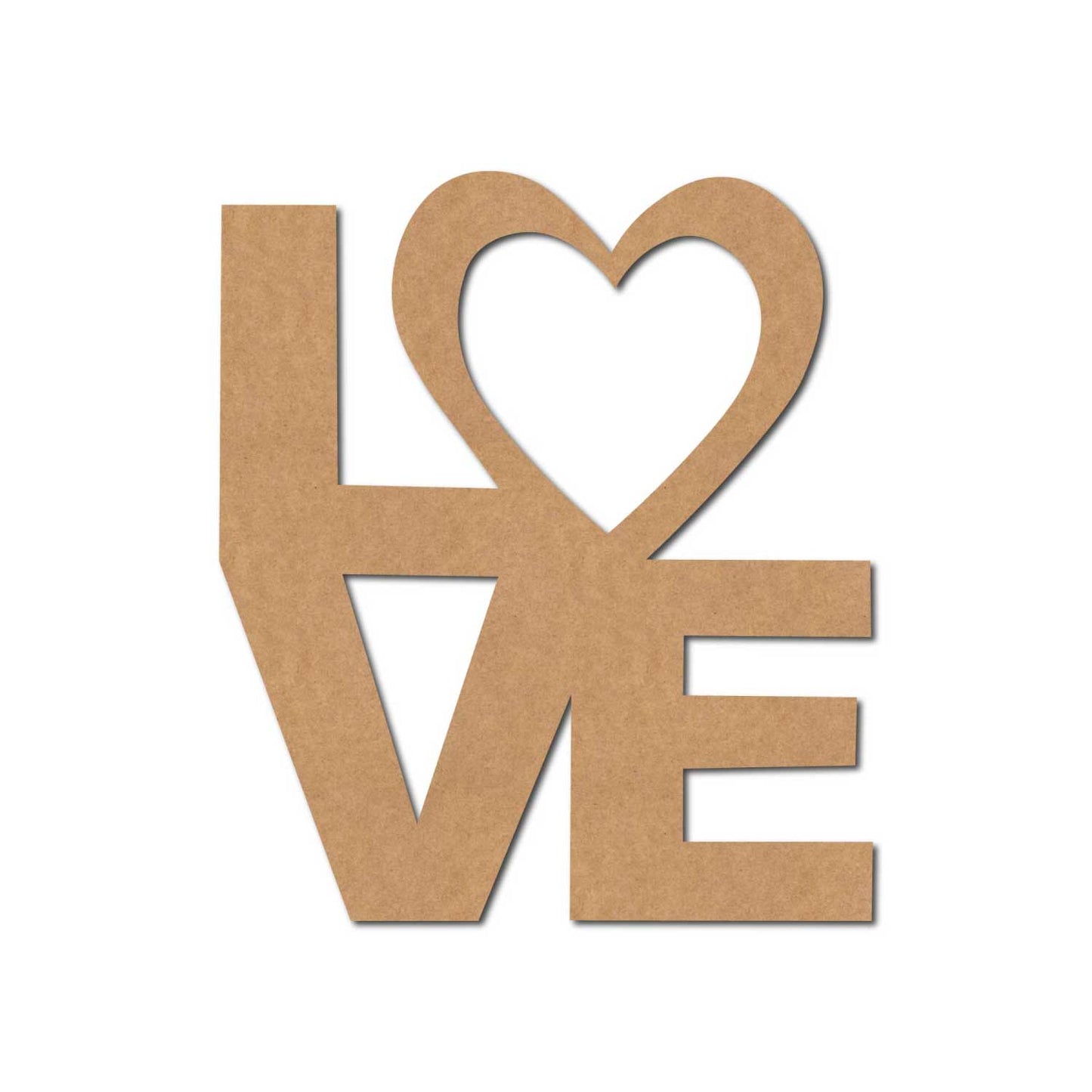 Love Cutout MDF Design 1