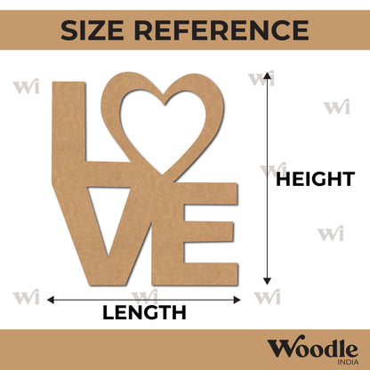 Love Cutout MDF Design 1