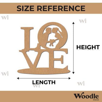 Love Cutout MDF Design 2