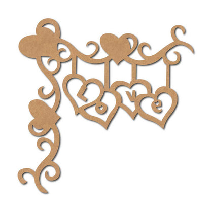 Love Cutout MDF Design 3