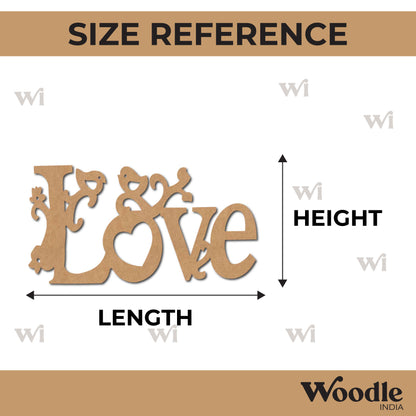 Love Cutout MDF Design 4