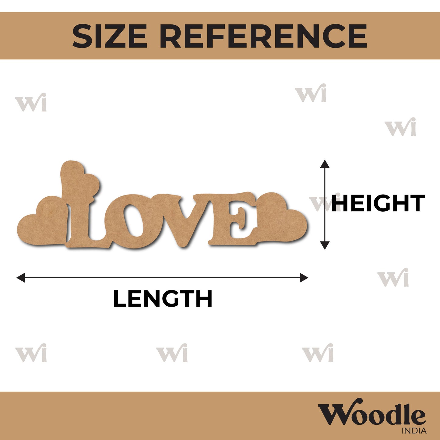 Love Cutout MDF Design 5