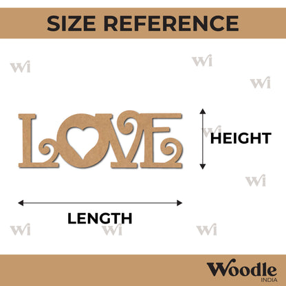 Love Cutout MDF Design 6