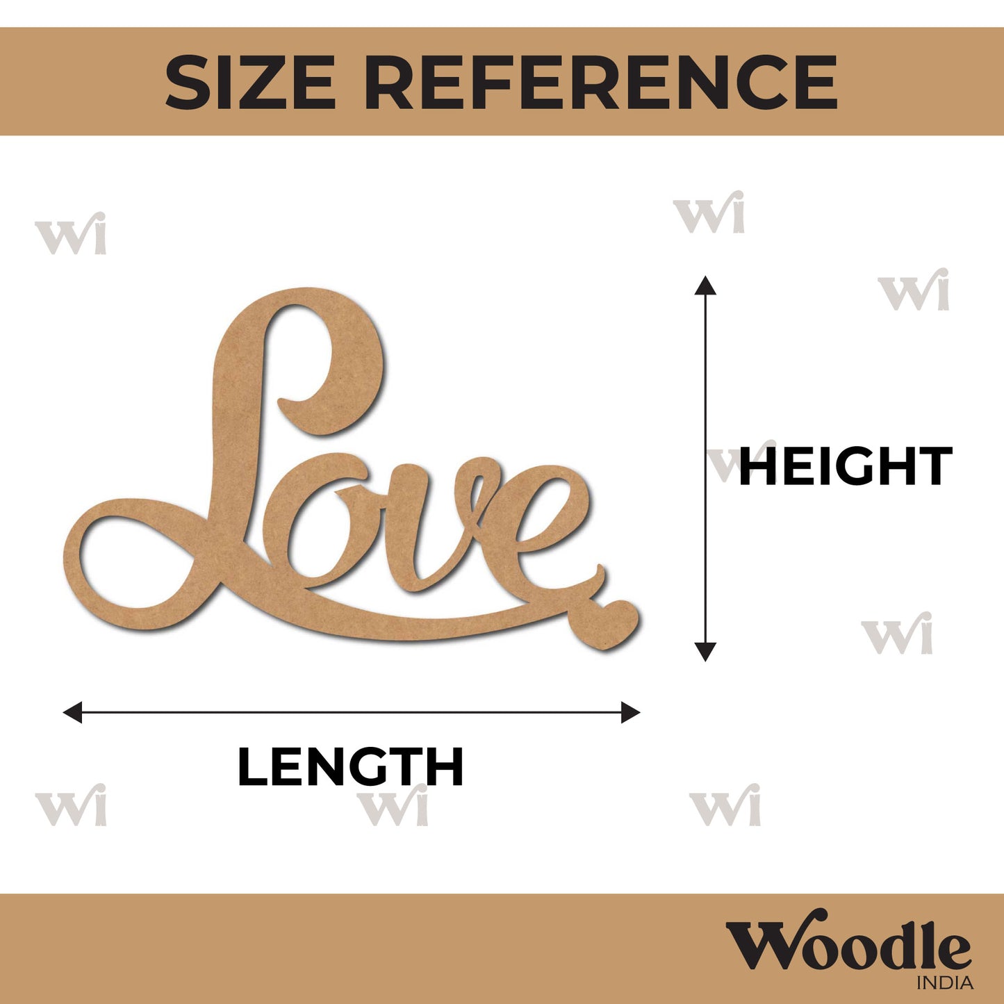 Love Cutout MDF Design 7