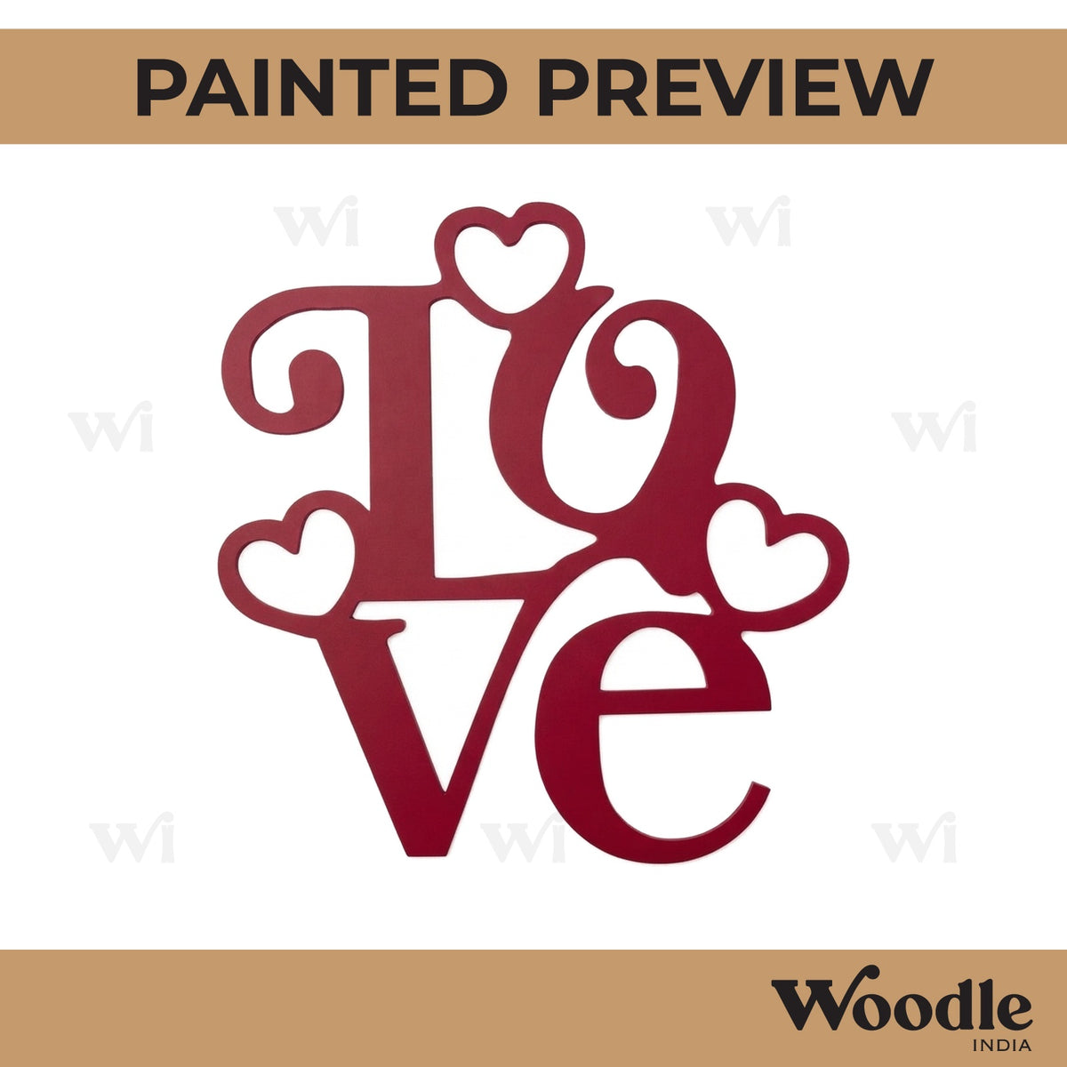 Love Cutout MDF Design 8