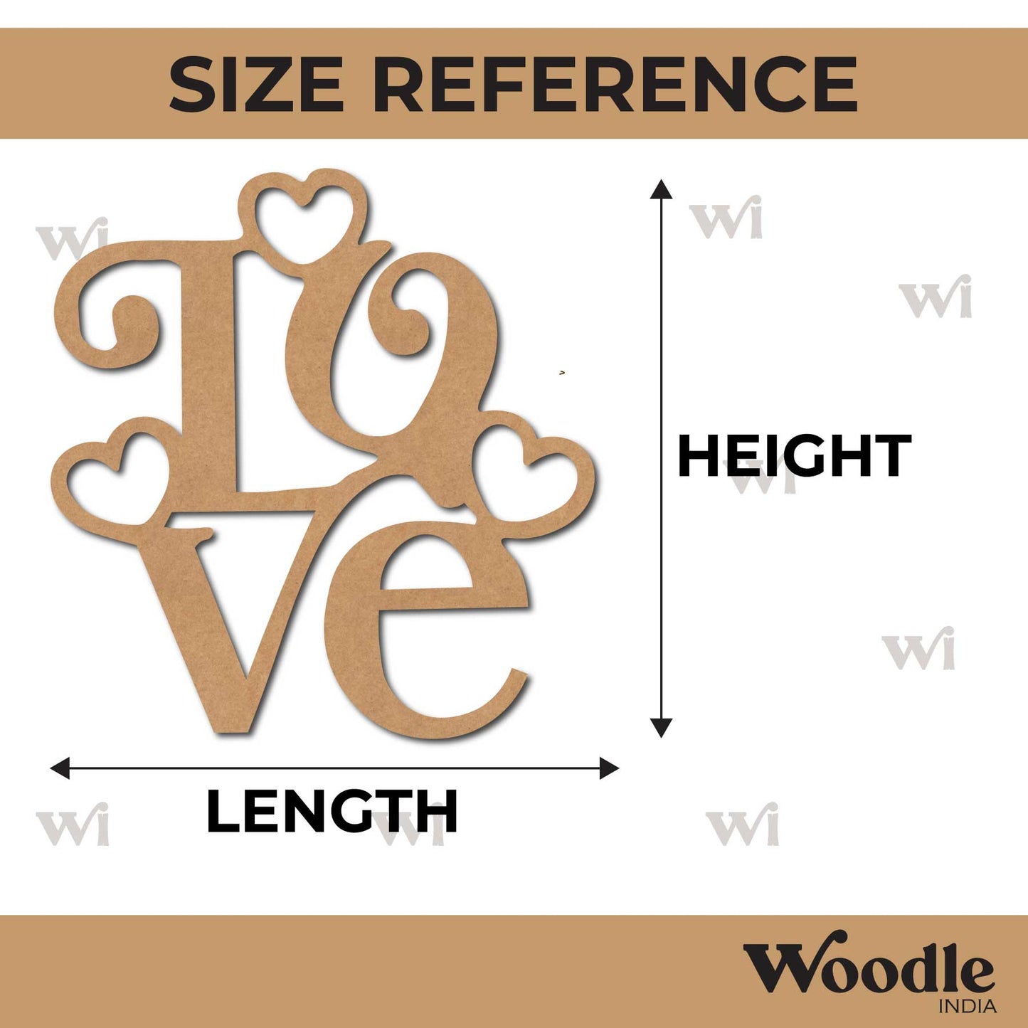 Love Cutout MDF Design 8