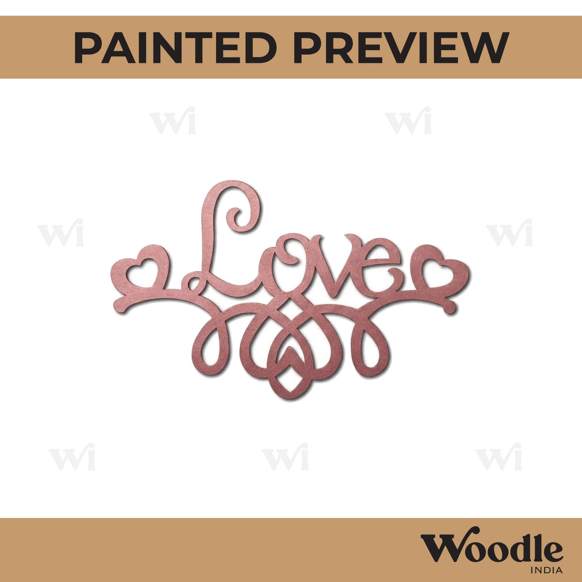 Love Cutout MDF Design 9