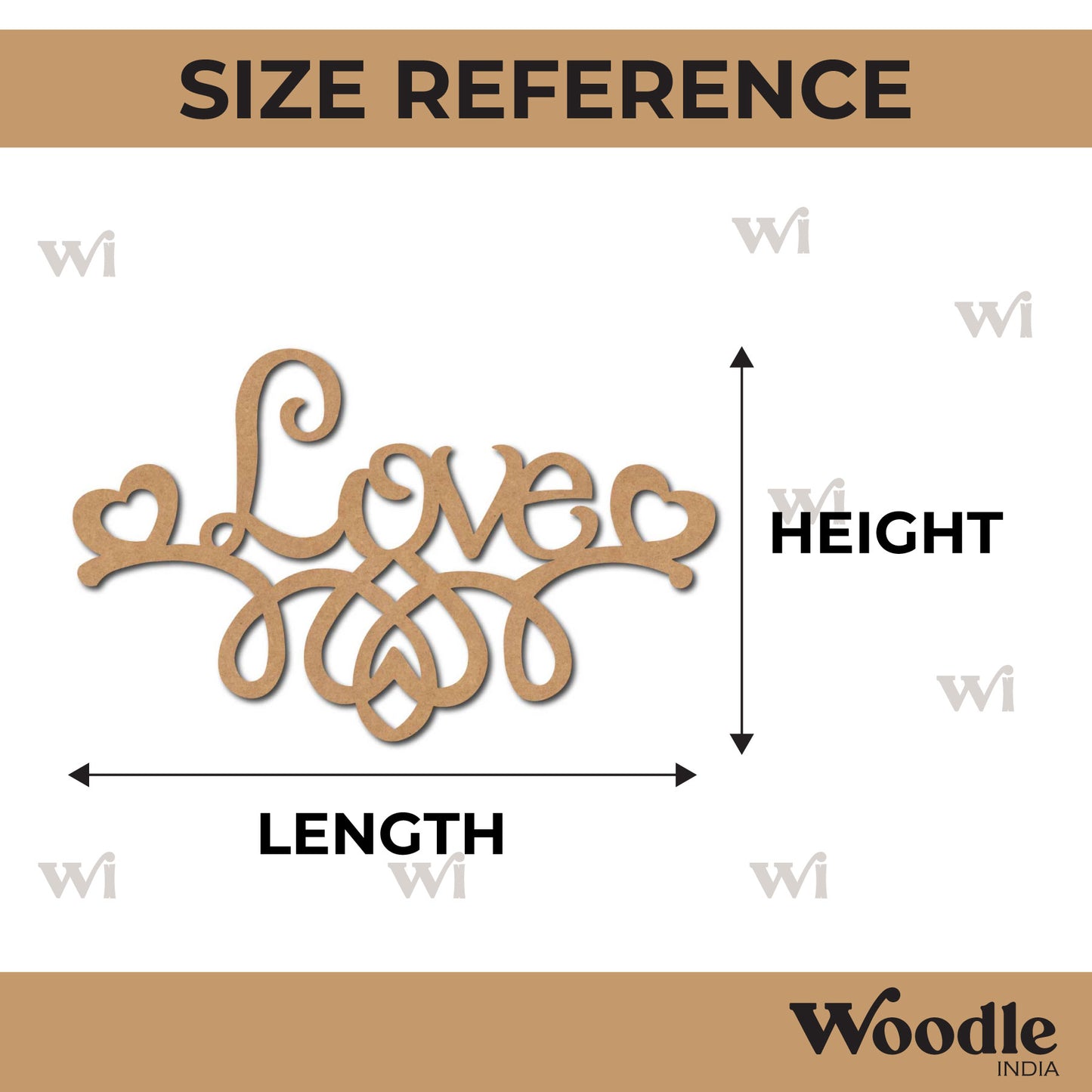 Love Cutout MDF Design 9