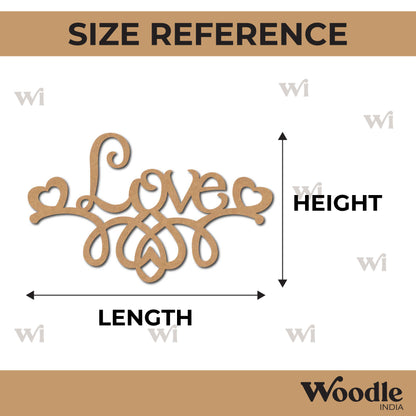 Love Cutout MDF Design 9