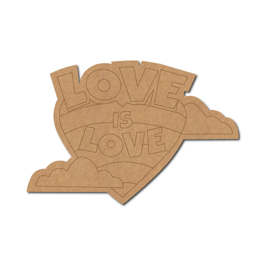 Love Is Love LGBTQ+ Pre Marked MDF Design 1
