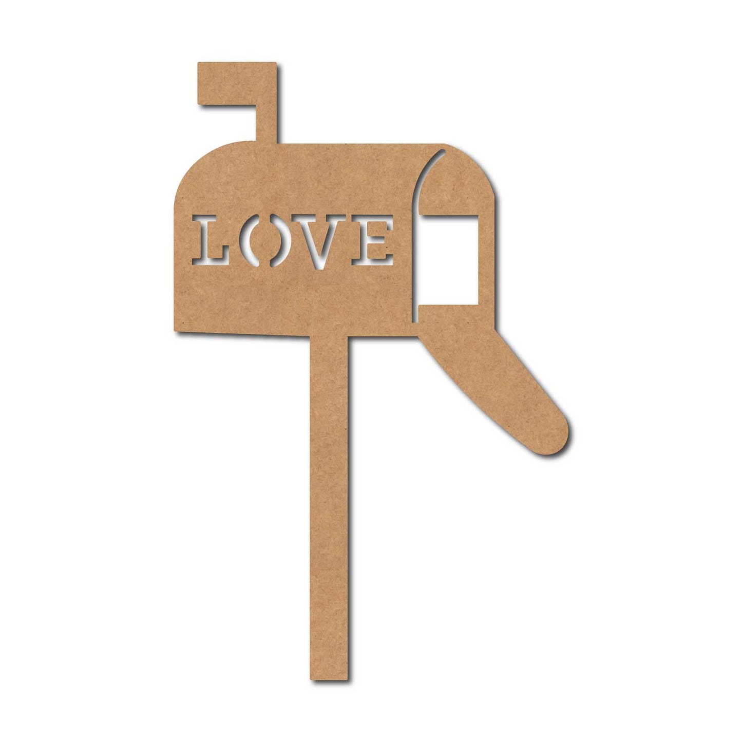 Love Letter Box Cutout MDF Design 1