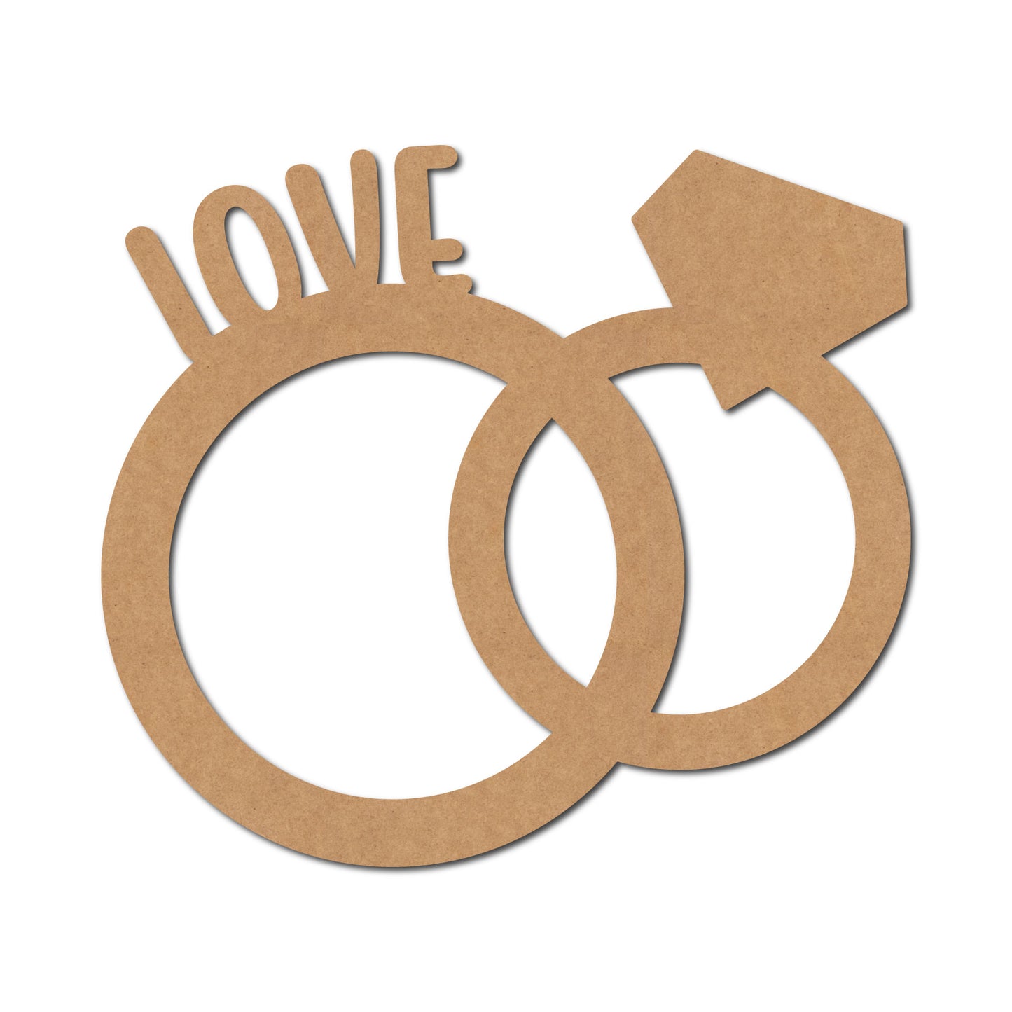 Love Ring Cutout MDF Designs 1