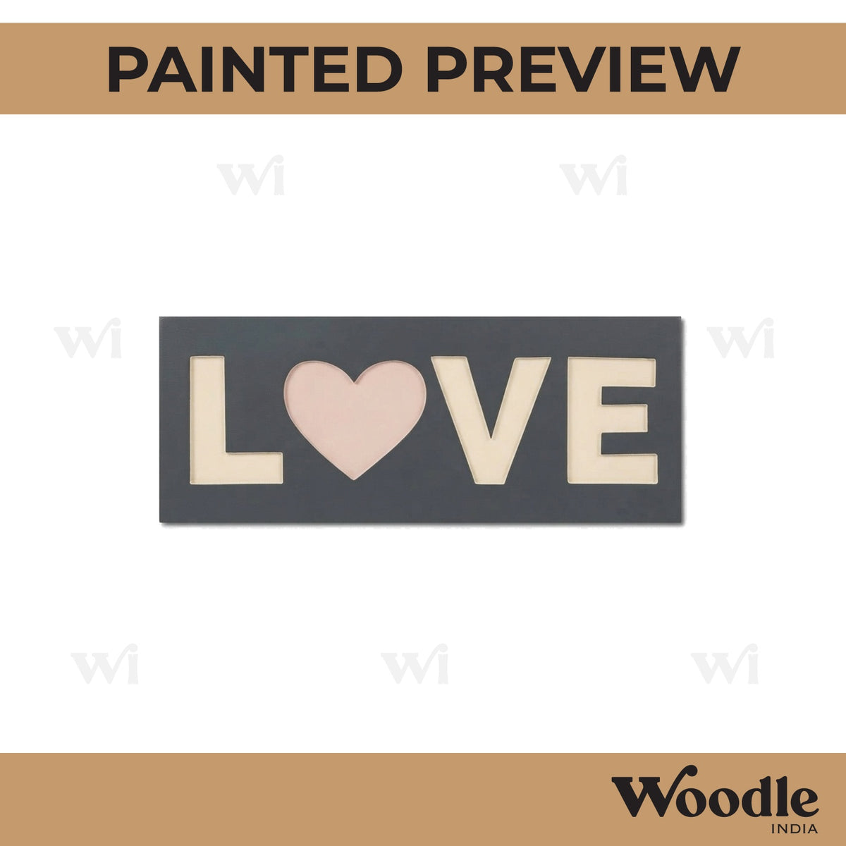 Love Two Layered Base MDF Design 1