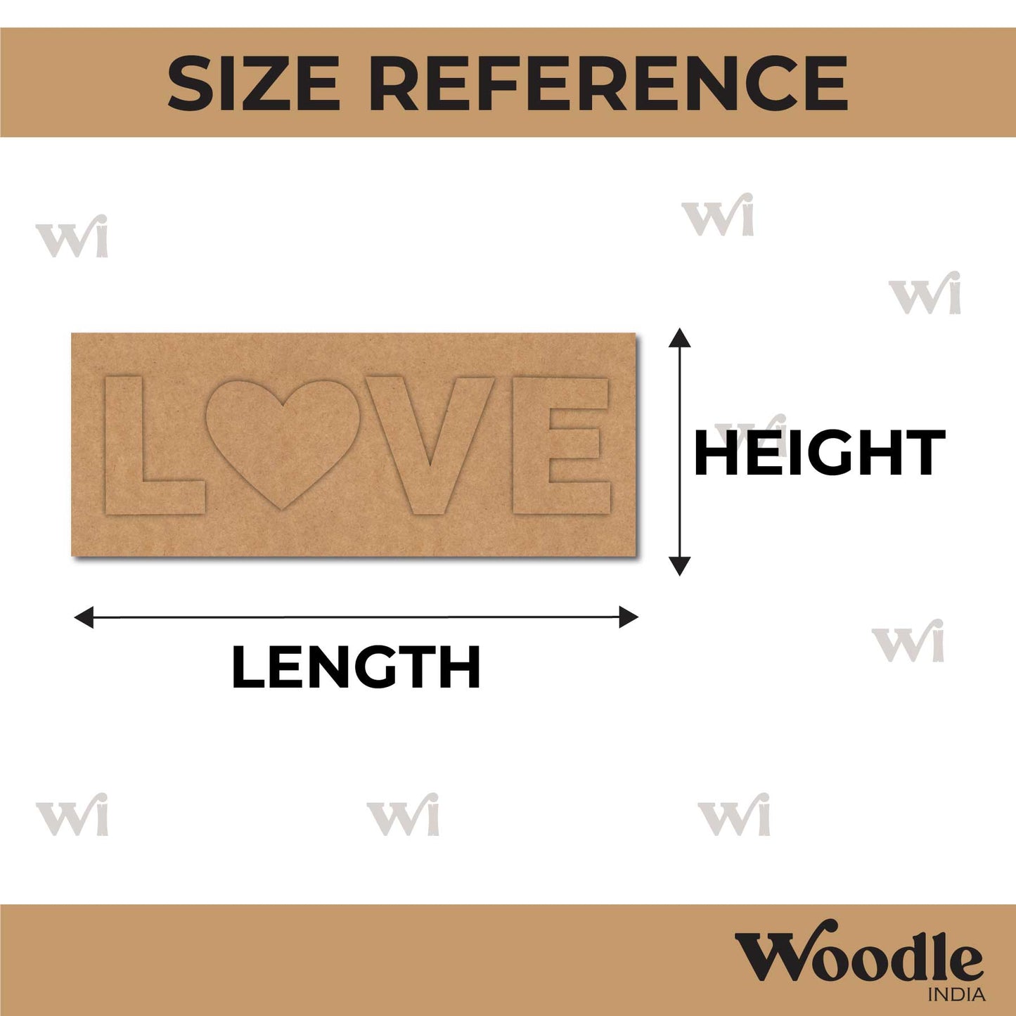 Love Two Layered Base MDF Design 1