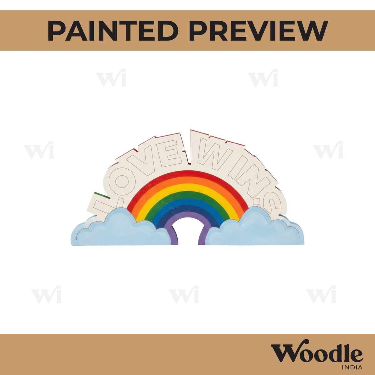Love Wins LGBTQ+ Pre Marked MDF Design 1