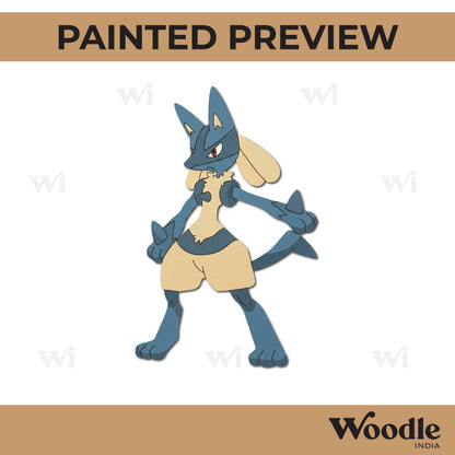 Lucario Pokemon Pre Marked MDF Design 1