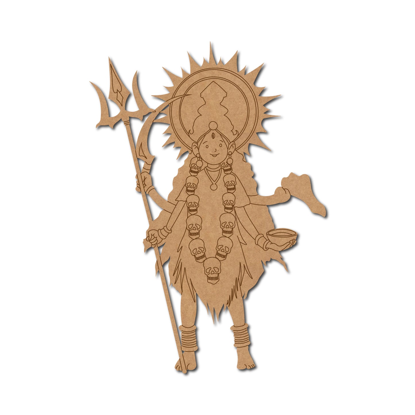 Maa Kali Pre Marked MDF Design 3