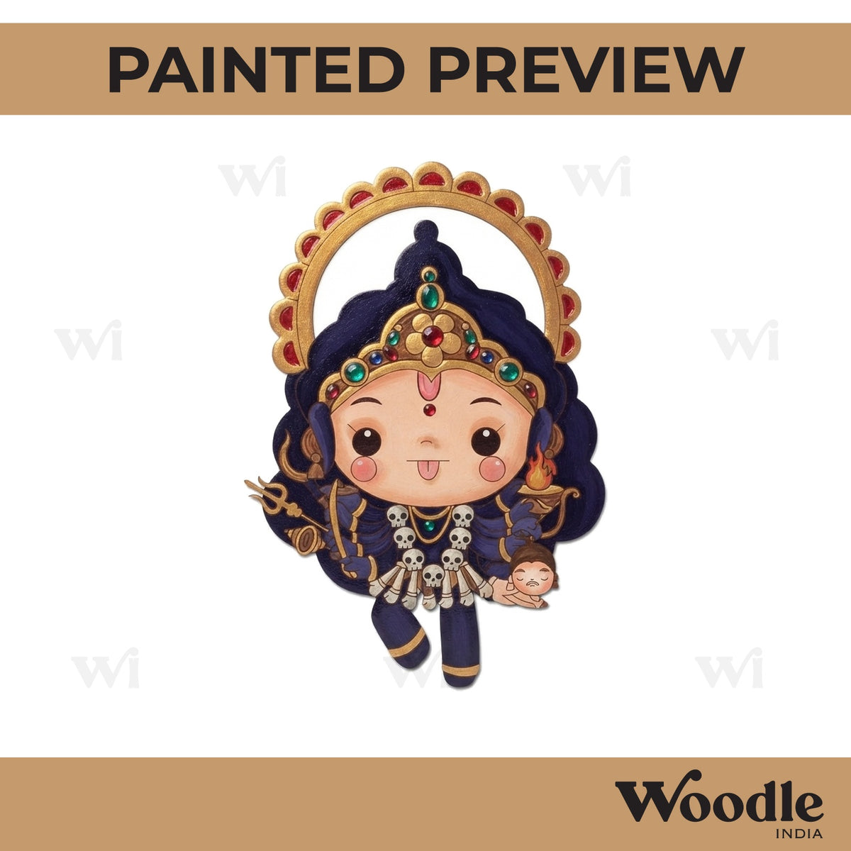 Maa Kali Pre Marked MDF Design 4
