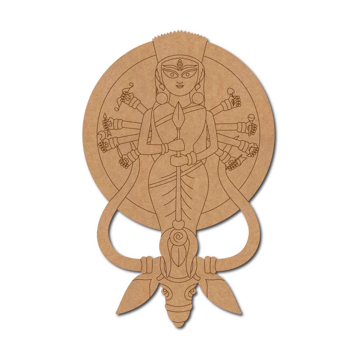 Maa Kali Pre Marked MDF Design 5