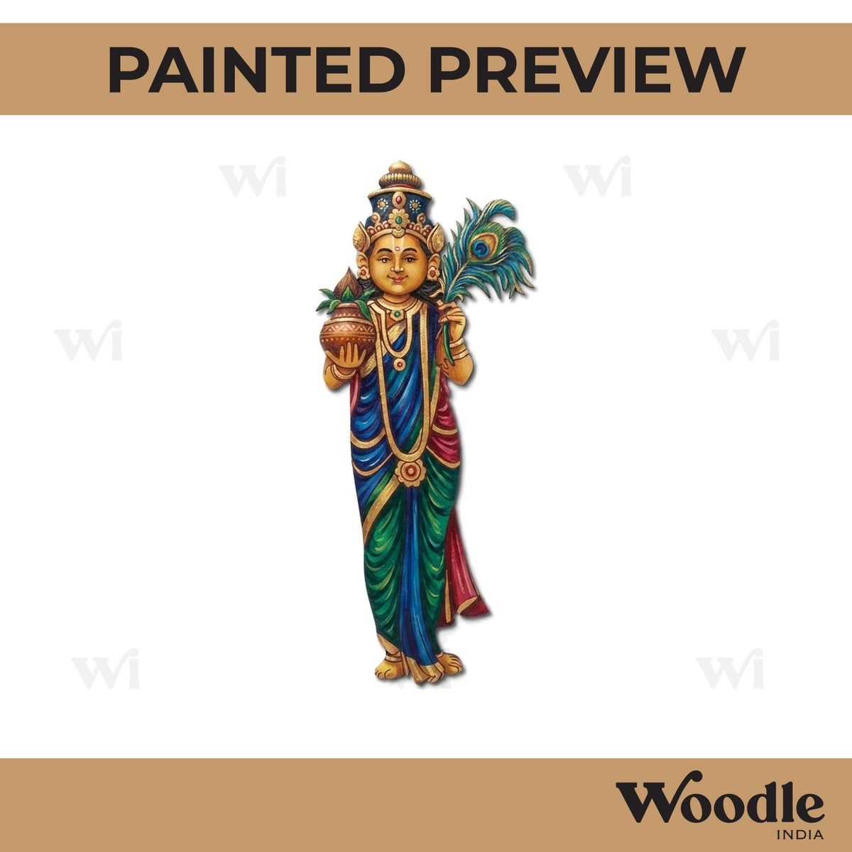 Maa Telugu Thalli Pre Marked MDF Design 1