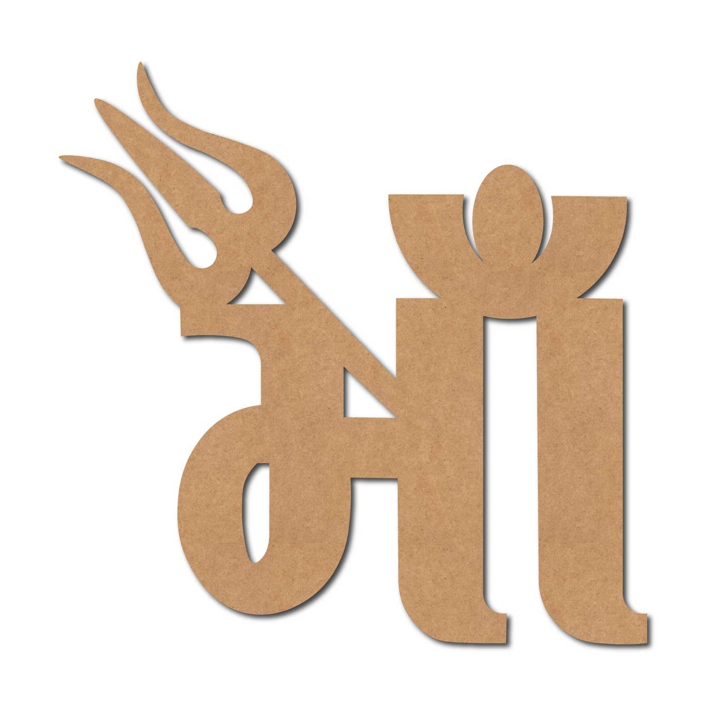 Maa Trishul Cutout MDF Design 1