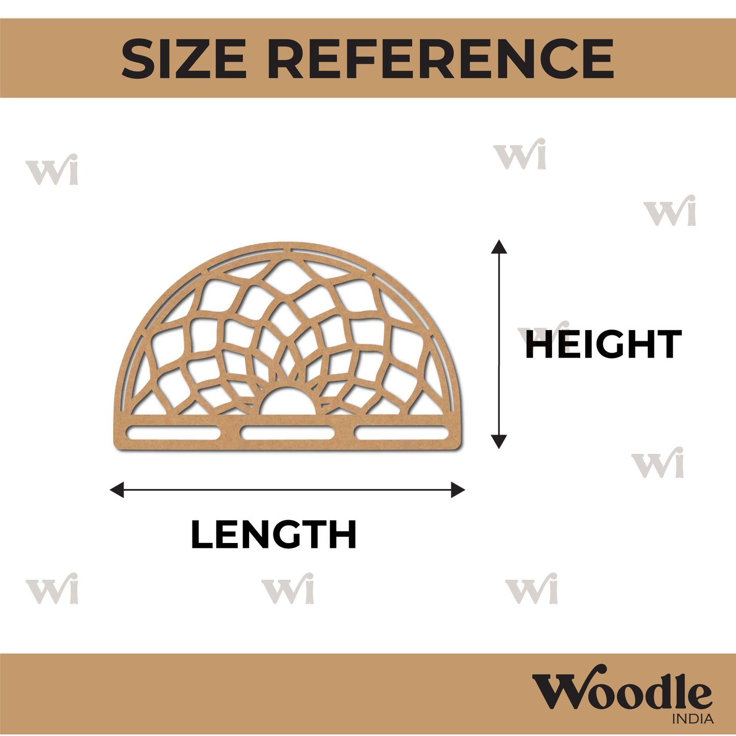 Macrame Mandala Cutout MDF Design 4