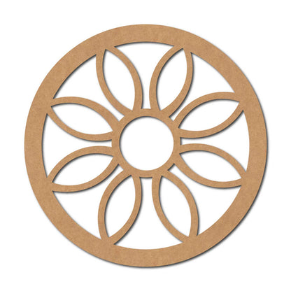Macrame Mandala Round Cutout MDF Design 1
