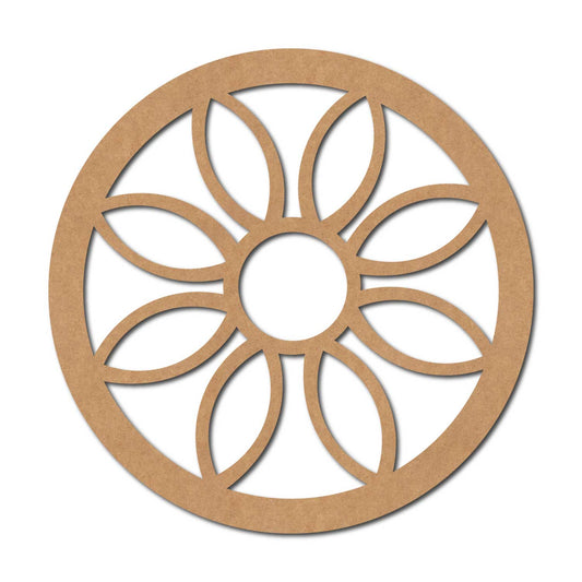 Macrame Mandala Round Cutout MDF Design 1