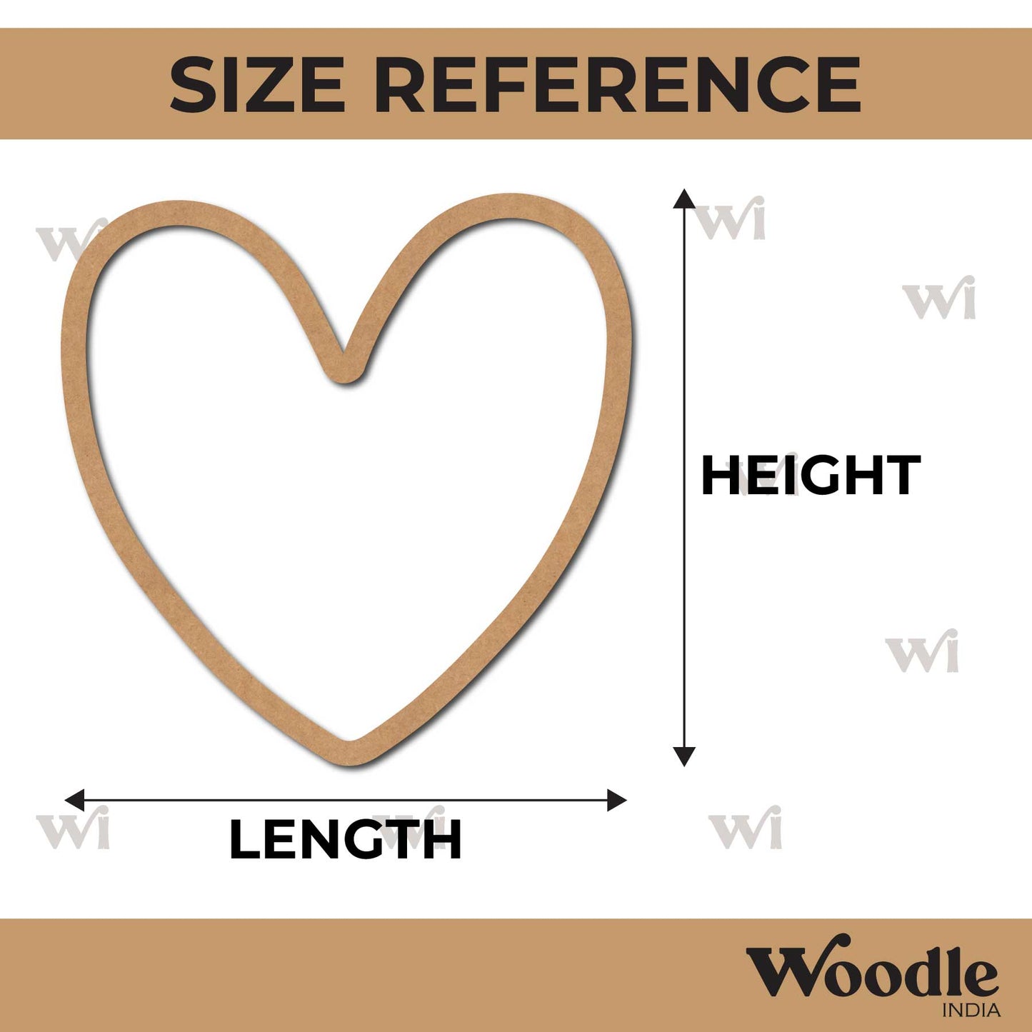 Macrame Ring Heart Cutout MDF Design 2