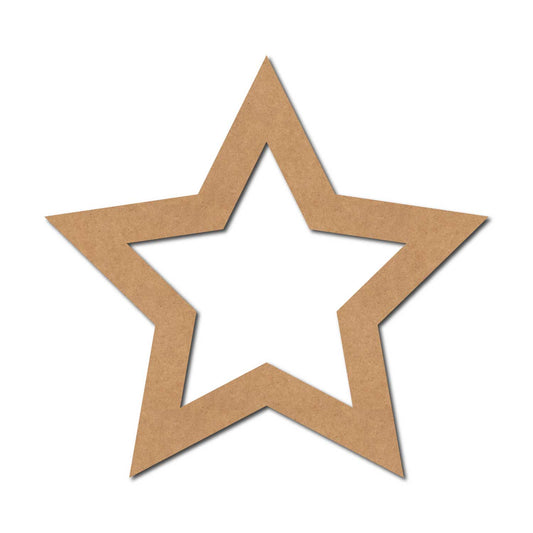 Macrame Ring Star Cutout MDF Design 2