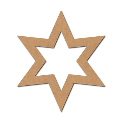Macrame Ring Star Cutout MDF Design 3