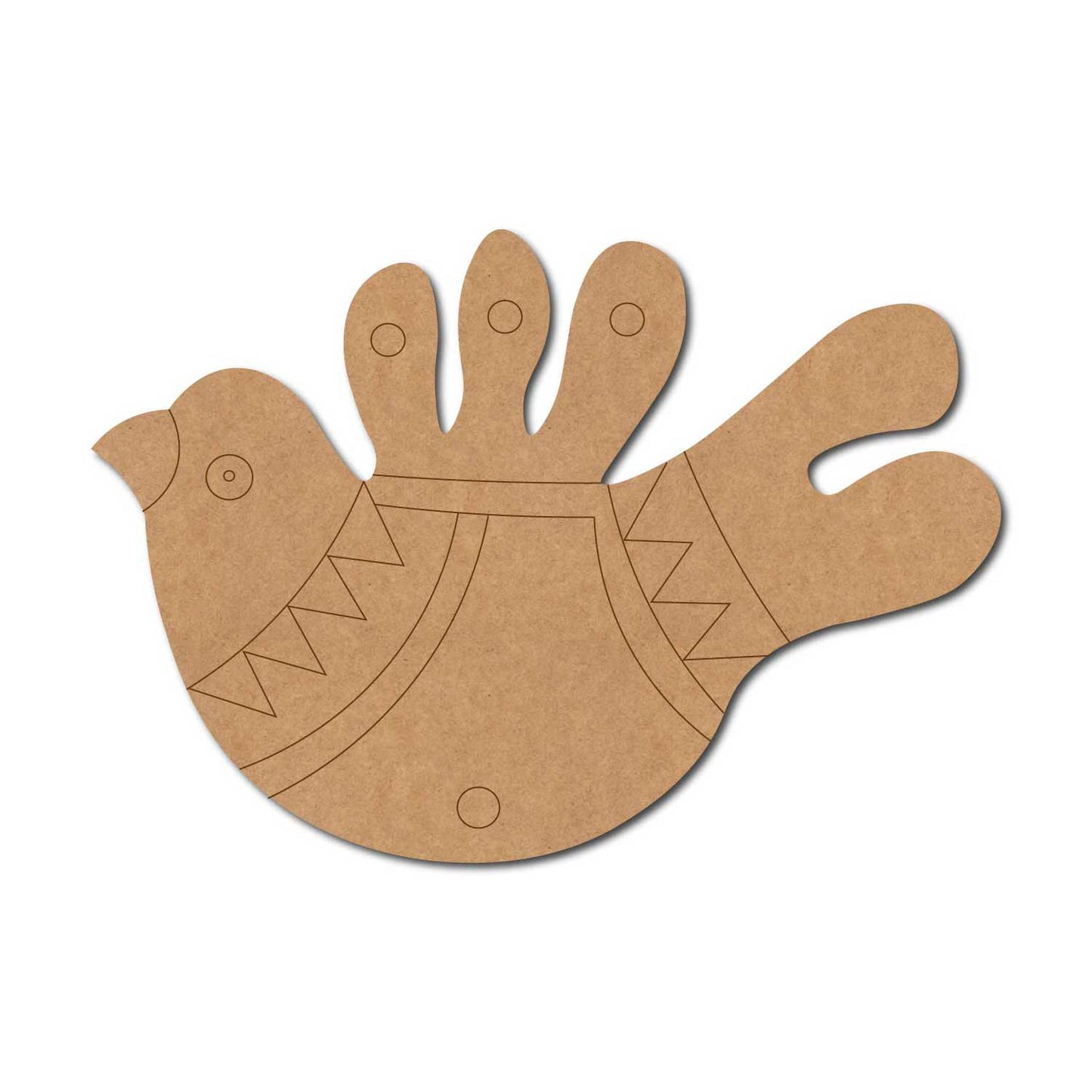 Madhubani Bird Pre Marked MDF Design 1