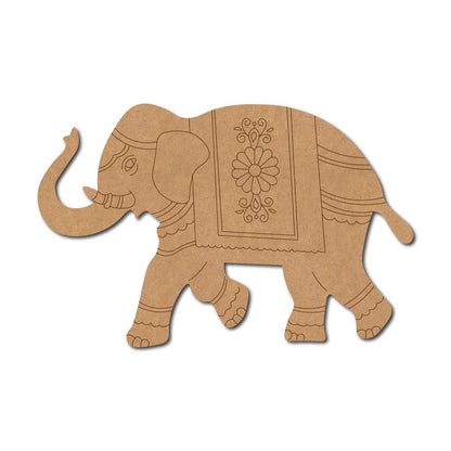 Madhubani Elephant Pre Marked MDF Design 4
