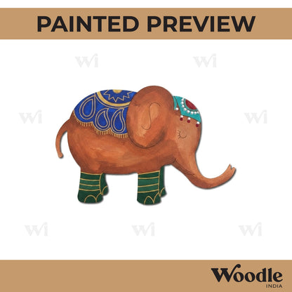 Madhubani Elephant Pre Marked MDF Design 5