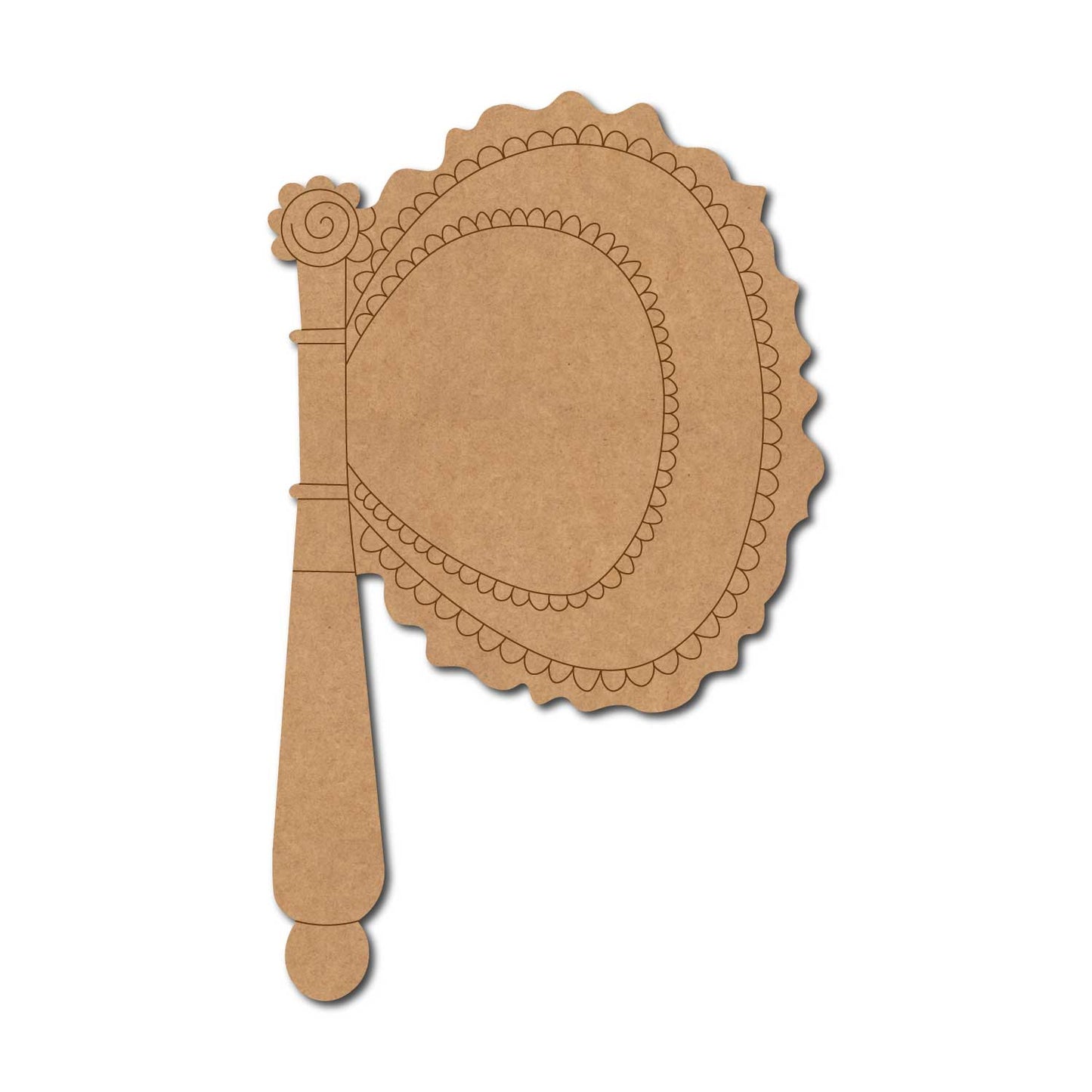 Madhubani Fan Traditional Pre Marked MDF Design 1