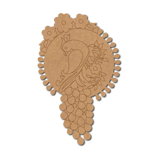 Madhubani Parrot Pre Marked Base MDF Design 1