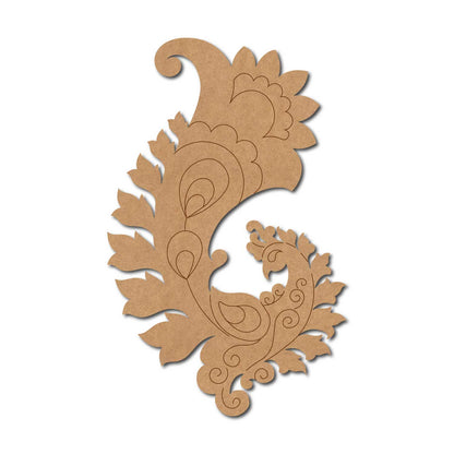 Madhubani Peacock Pre Marked MDF Design 3